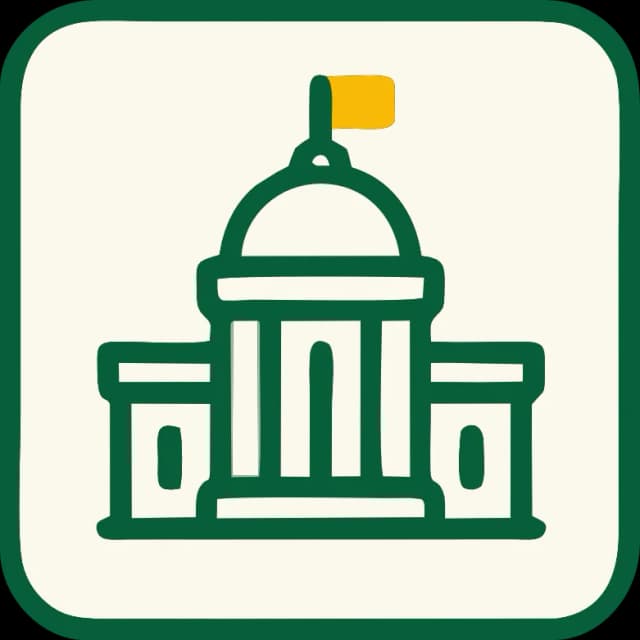 Civic building with a dome icon